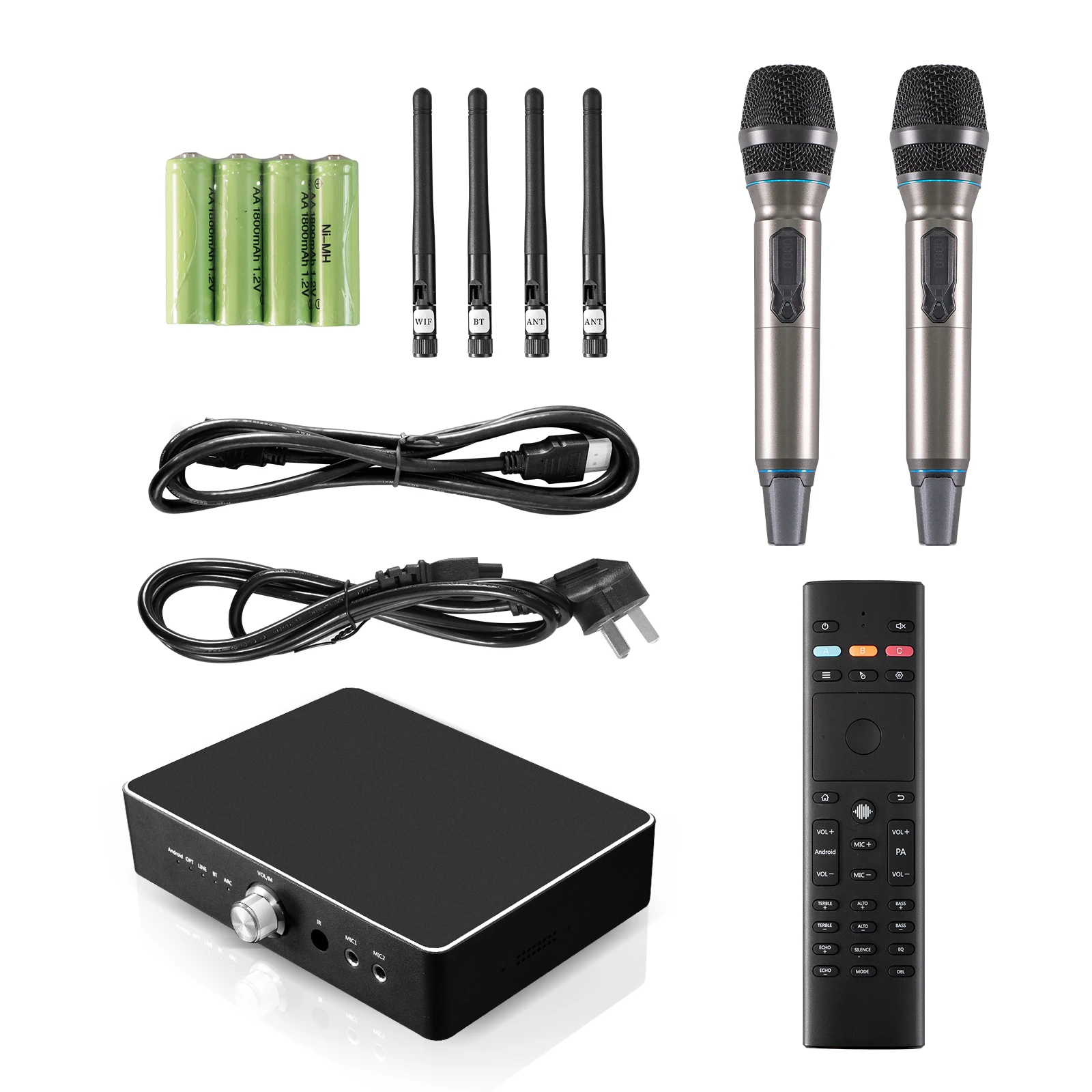 

Ihomelife customize UI tv amplifier 600Watts echo mixer power android ddr4 2GB karaoke device home amplifier for meeting party