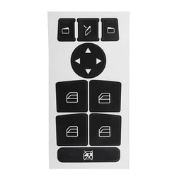 Car Interior Decals Switch Knob Repair Sticker Matte Black Sticker Button Repair Sticker For Mercedes-Benz W204 2007-2014