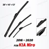 Wiper Front & Rear Wiper Blades Set For KIA Niro 2016 - 2020 Windshield Windscreen Window Car Rain Brushes 26"+16"+13" 1