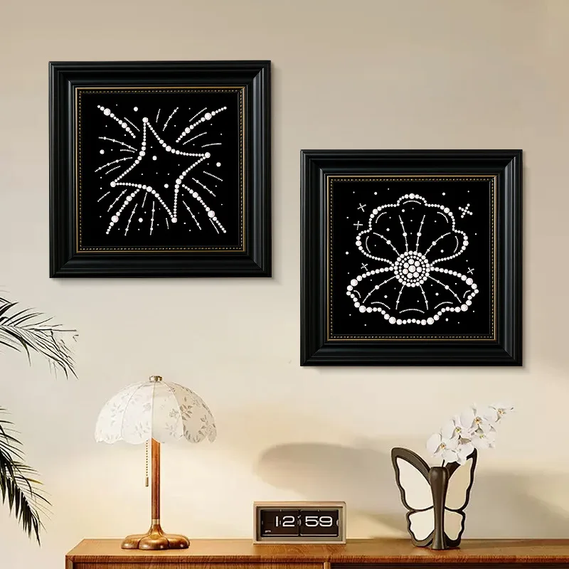 Handmade Pearl Painting Frame for Living Room Decoration