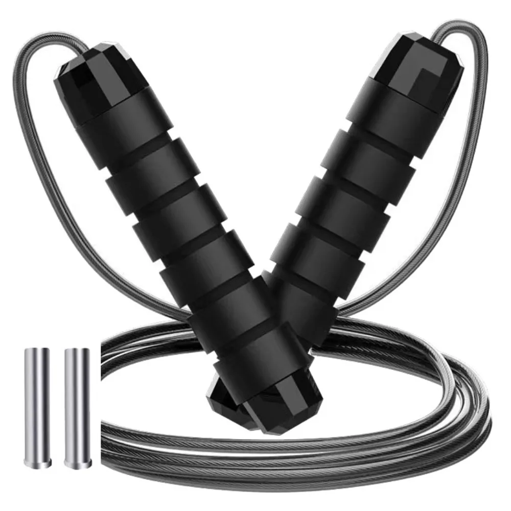 Adjustable Length Jump Rope Comfortable Foam Handles Speed Racing Skipping Rope Bearing System Steel Wire Rope
