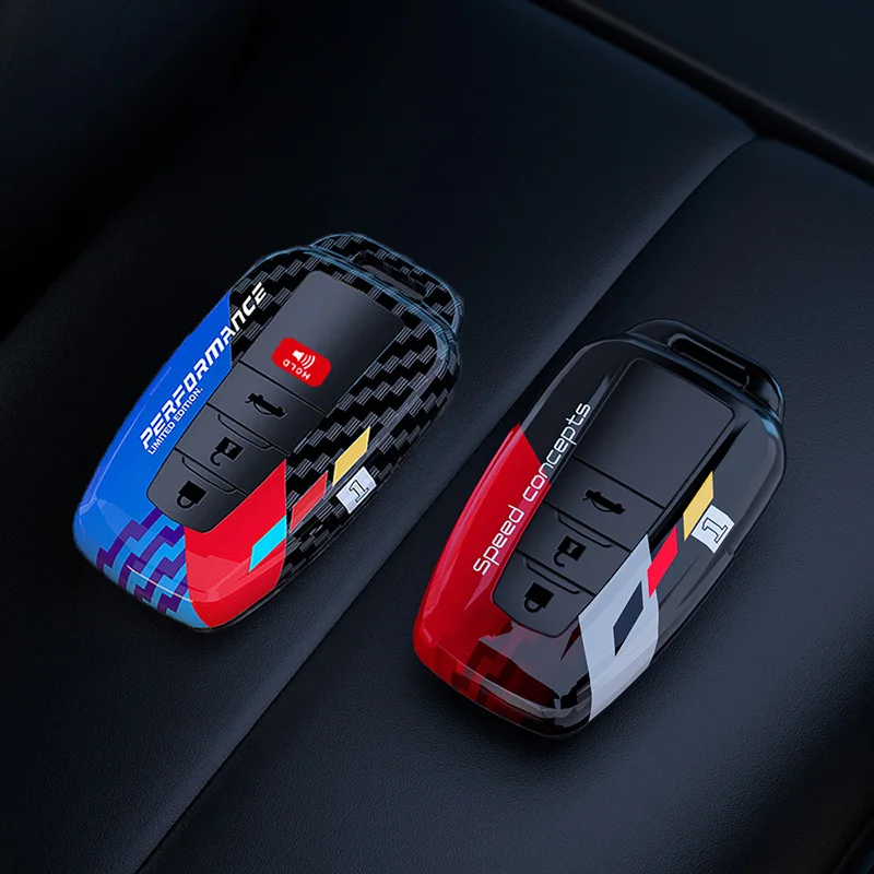 Premium Carbon ABS Car Key Case Protector - Enhanced Auto Accessory Cover