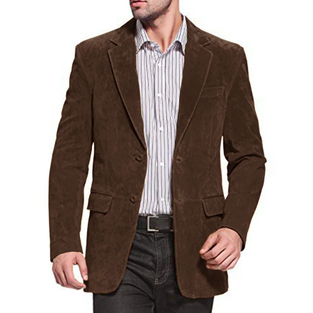 Men's Suede Jacket Comfortable Commuting Casual Fashion Slim Fit Coat Best Selling Product 2023 Man Jackets Men's Winter Coats 3