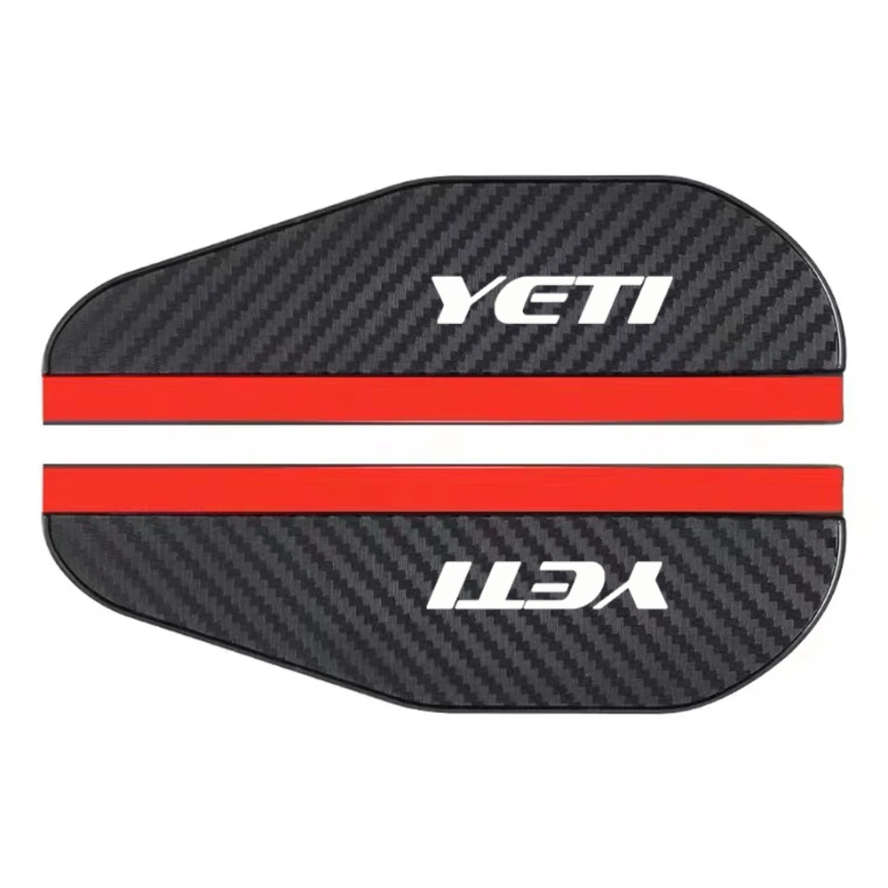 Carbon Fiber Car Rearview Mirror Eyebrow Rain Cover 2Pcs Skoda YETI Auto Accessories rearview mirror rain eyebrow rearview mirror rain guard