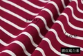 Dark red white strip