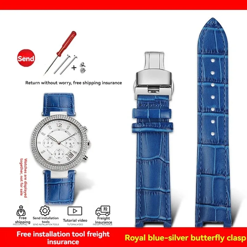 Luxurious Genuine Leather Watch Strap – Premium Cowhide Calfskin, Various Sizes Available