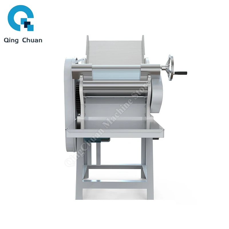 Dough Sheet Press Machine Stainless Steel Vertical Electric 3800W Commercial Dough Roller Kneading Pasta Maker
