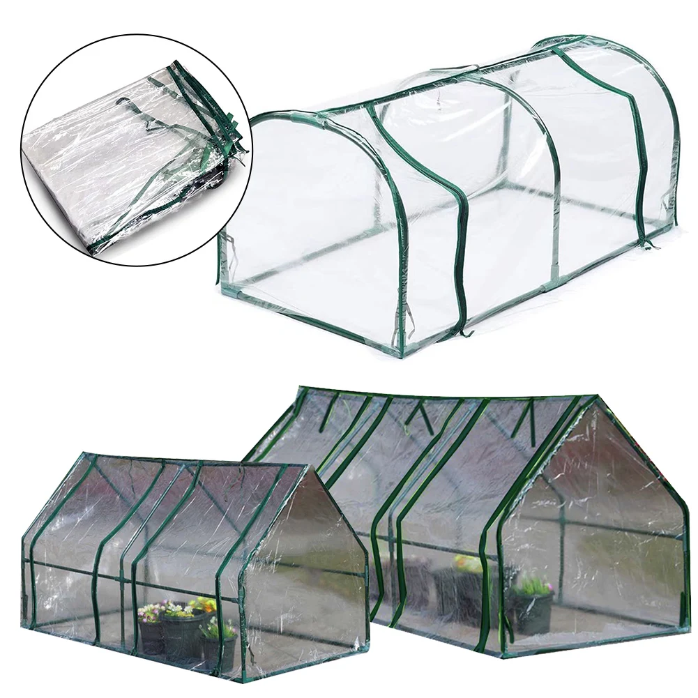 Description Picture 3 of itemWith Cover Provide Outdoor Cover Heat Preservation Flower Bed Galvanized Garden Bed Galvanized+PVC Garden Greenhouse