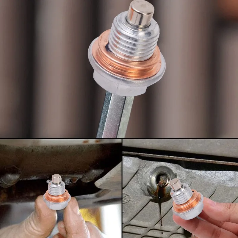Magnetic Oil Drain Plug M12x1.25 Neodymium Magnet Stainless Steel Bolt For Honda Hyundai Volkswagen Kia