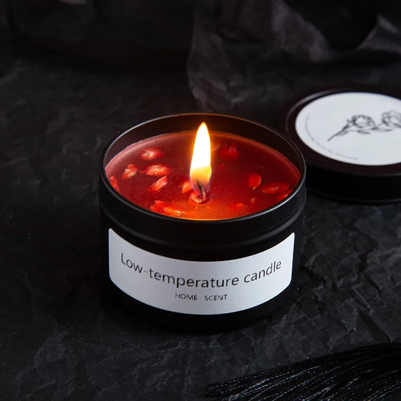 Sexy Low Temperature Candles Canned Petals Gilding40DegreesmPeony Rose Wax Drip Adult Sex Training Props