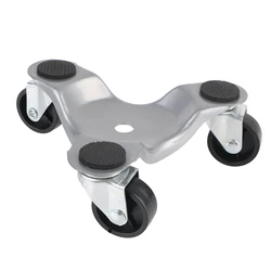Triangular Heavy - Duty Furniture Moving Dolly with 3 Wheels - Silver