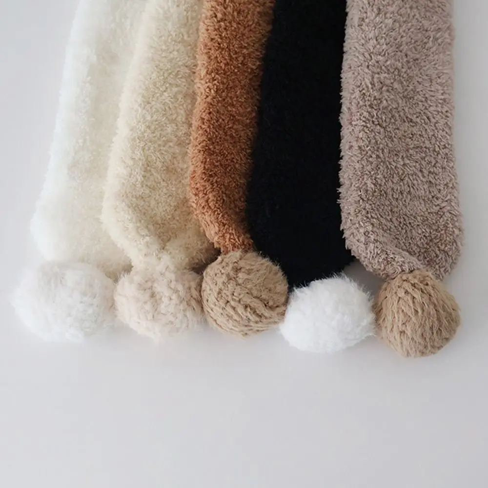 1-5 Years Old Winter Cute Kids Winter Scarf Warm Windproof Children Neck Warmer Soft Cartoon Plush Scarves for Baby Boys Girls