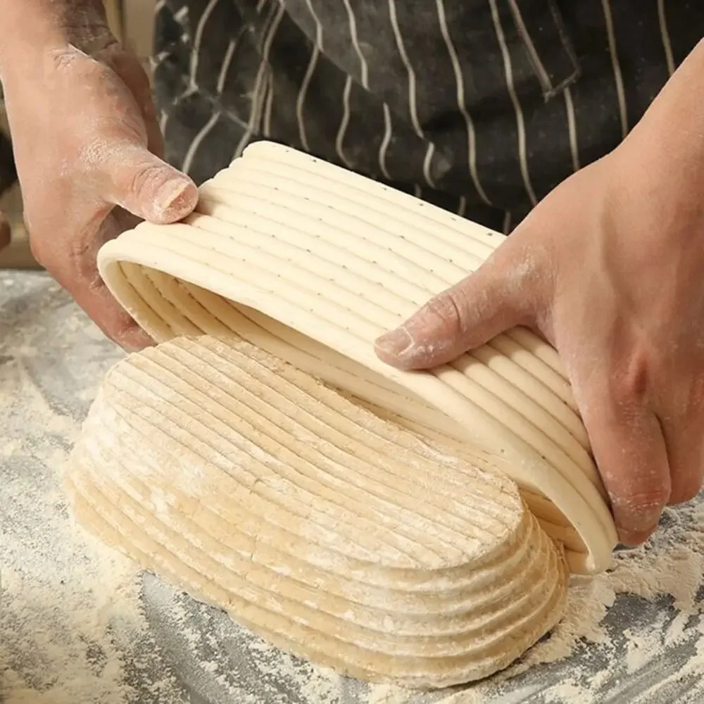 Bread Proofing Proving Wicker Rattan Basket Bread Fermentation Liner Baskets Dough Rising Long Banneton Brotform Baking Supplies 5