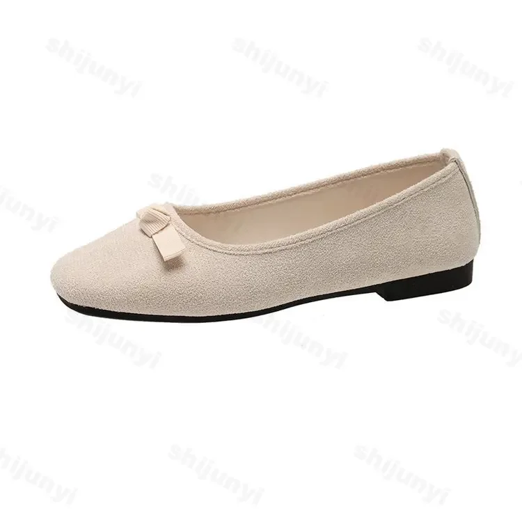 Fashion Bowknot Women Mary Jane Shoes 2024 New Designer Flats Retro Style Ladies Comfort Slip-on Soft Sole Ballerina Shoes 5