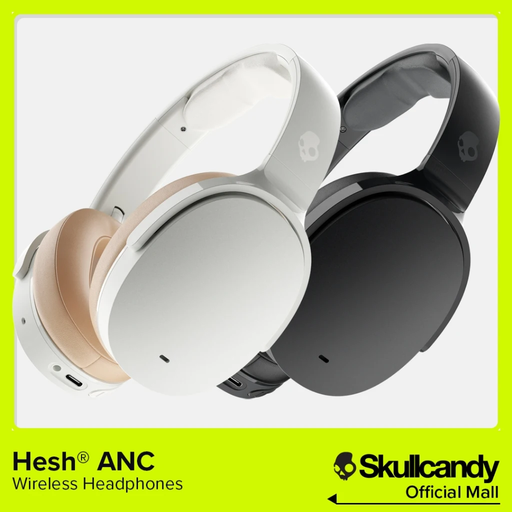 

Skullcandy Hesh ANC Original S6HHW-N740 Over-Ear Earphones Wireless Bluetooth Headset Noise Reduction For Gaming Sport Headphone