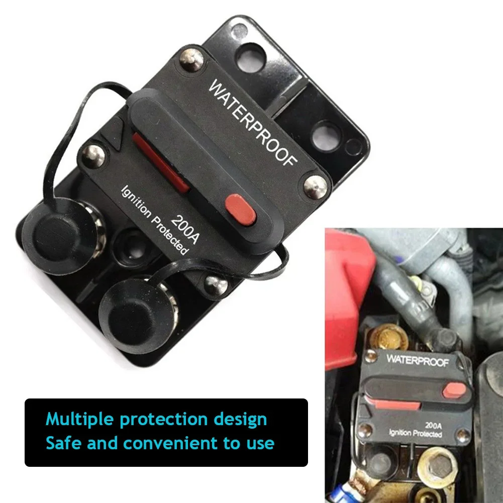 Waterproof car boat auto AMP circuit breaker fuse reset DC 12-48V 30A 40A 50A 60A 70A 80A 100A 120A 150A 200A 250A 300A