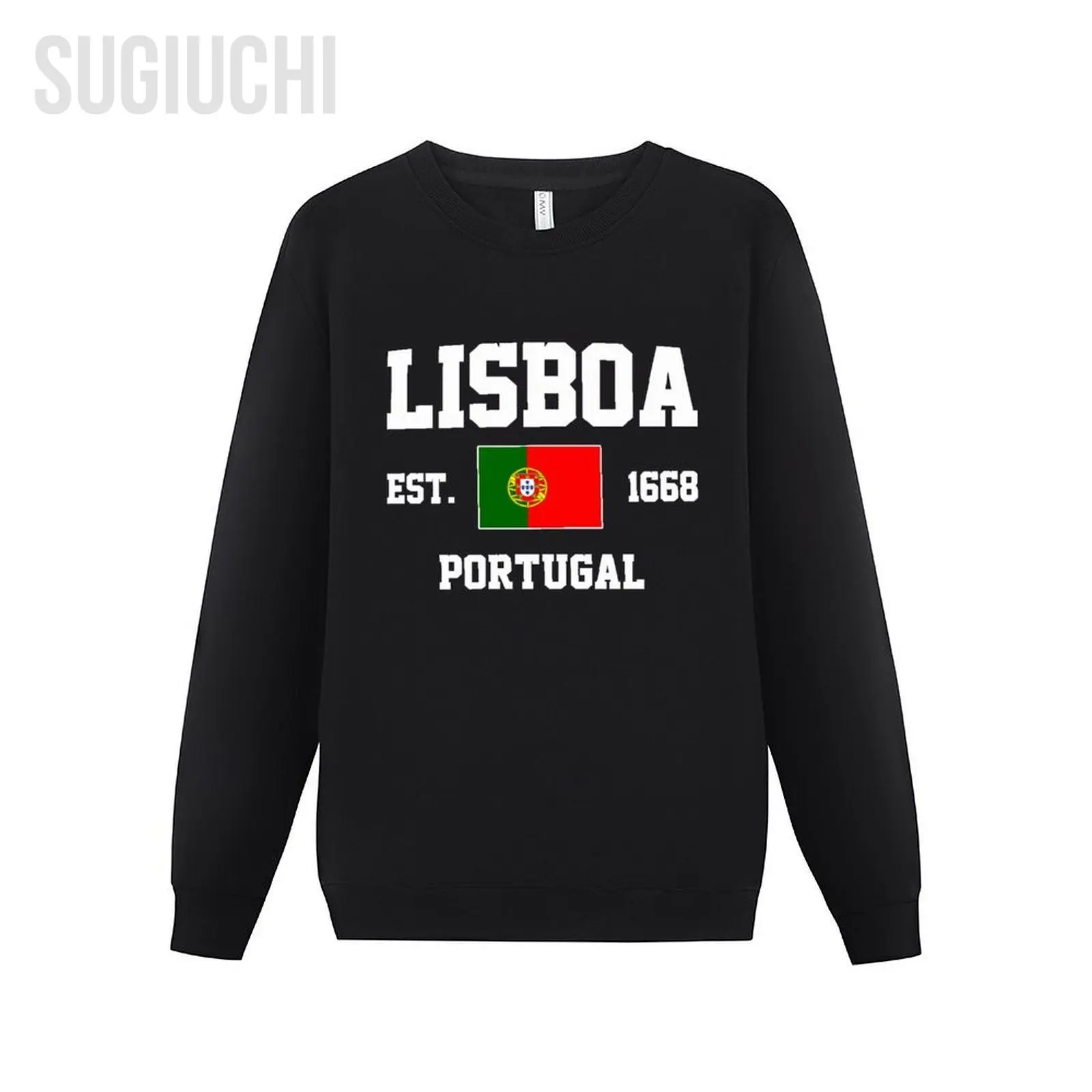 

Men Women Hoodies Portugal EST.1668 Lisboa Lisbon Capital Hoodie Pullover Sweatshirts O-Neck Hip Hop Style Cotton Unisex