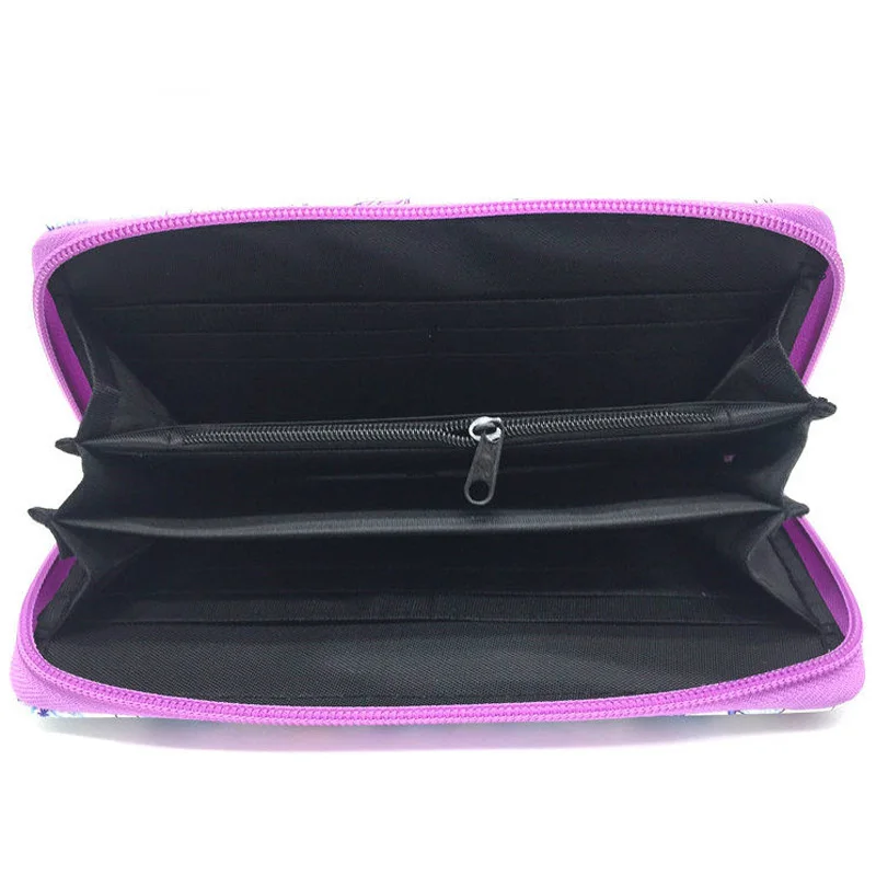 Disney Hocus Pocus Wallet Cartoon Maleficent Usura Witch Women Leather Zip Around Wallet Long Purse Credit Card Bag 5