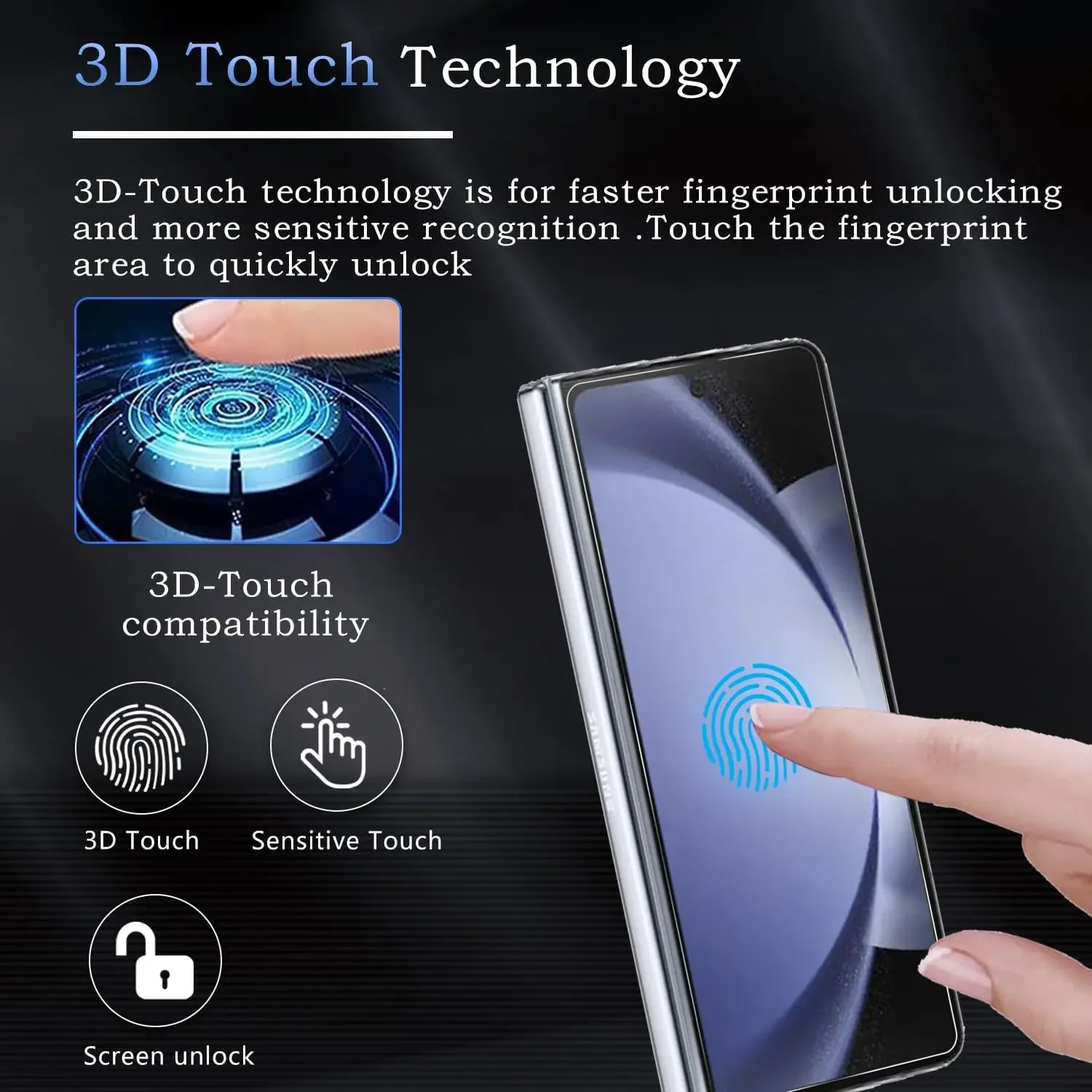 Hydrogel Film Screen Protector with Full Hinge Coverage