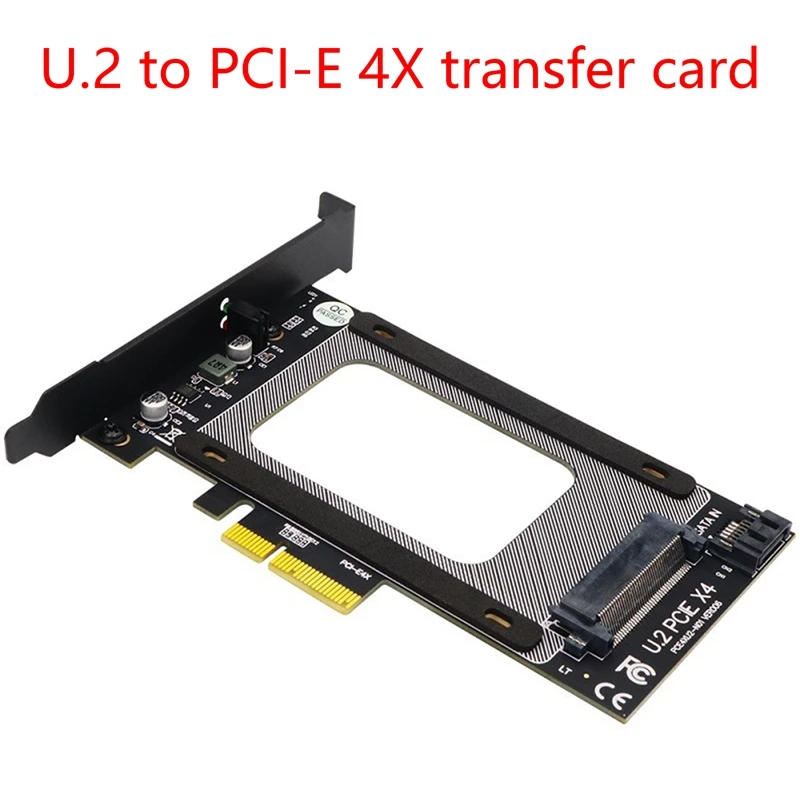 

Карта адаптера U.2 к PCI-E 4X, PCI E 3,0 4X U.2 SFF-8639 Riser Pcie U.2 SSD к PCI-E Card для 2,5 дюймового NVME U2 SSD