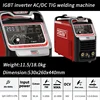 PERFECT POWER IGBT Tig Welder Ac Dc Inverter Welder Digital Aluminum Weldimg Machine Tig Welders Welding Machine TIG 250PI 4