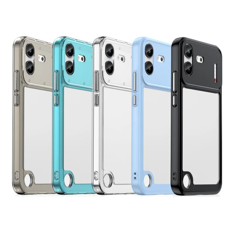 Transparent Colorful TPU Protective Phone Case - Clear Cover s Coque Capa