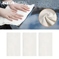 SEAMETAL Natural Chamois Car Cleaning Towel Suede Deerskin Cloth Quick Dry Wash Towel Super Absorbent Rags for Car Wash Care 1