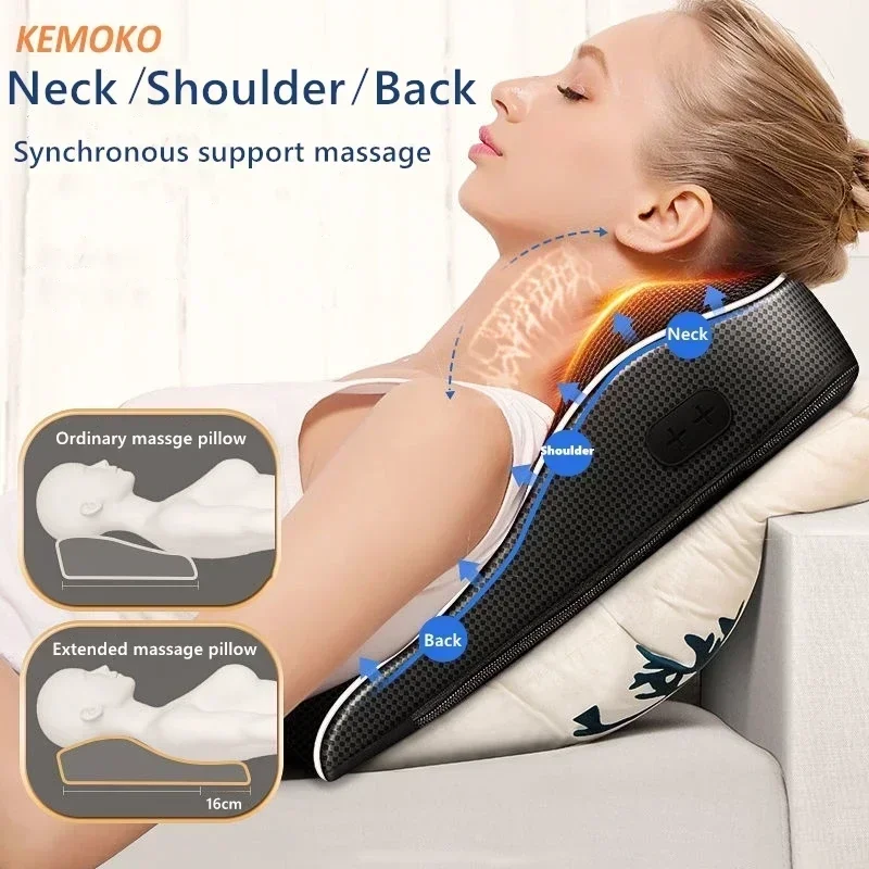 Shoulder Massager With Heat Electric Shiatsu Back Massage Device