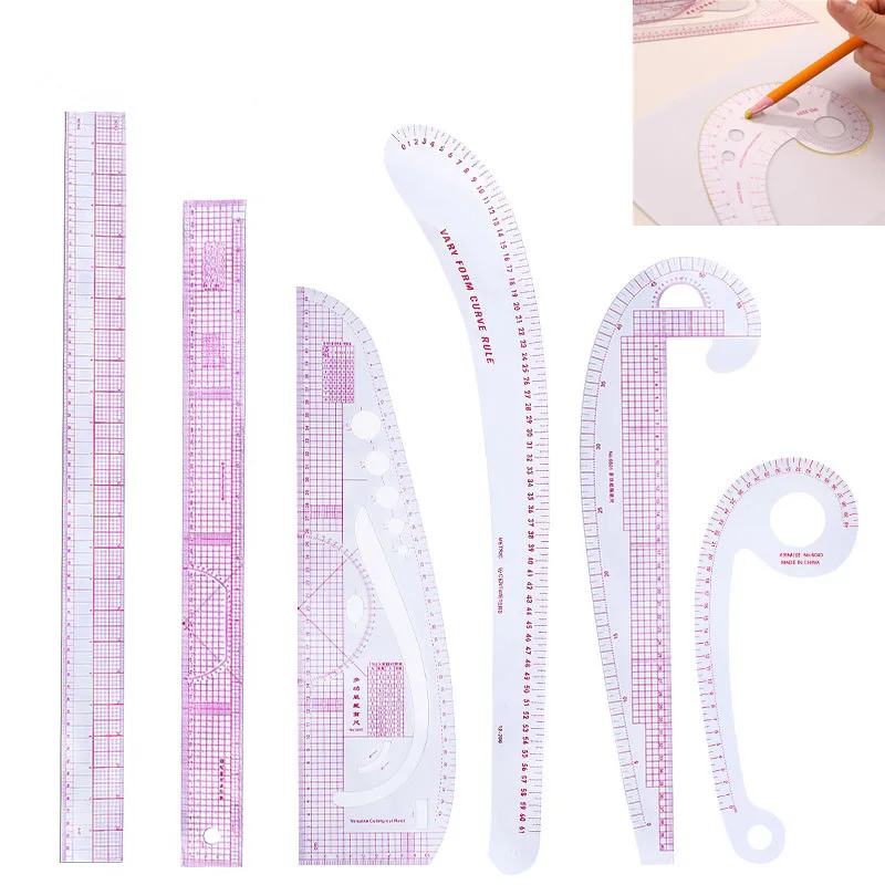 10 Style French Curve Ruler for Pattern Making Sewing Rulers and Curves for Sewing  Pattern Design DIY Sewing Ruler Tailor Set - AliExpress