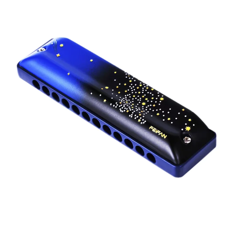 Harmonica Diatonic 12 Hole Professional Armonica Instrumentos Blues Harp Starry Sky Musical Instruments diatonic harmonica mouth harp