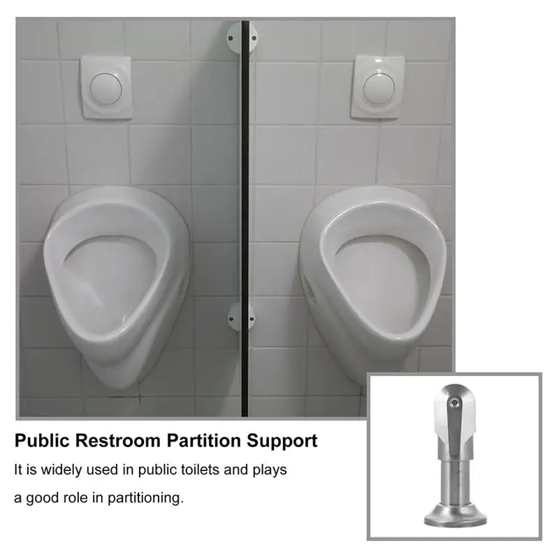 Toilet Partition Bracket Feet Public Restroom Supporting Feet Stainless Steel Support Foot Furniture Leg Hardware Accessories