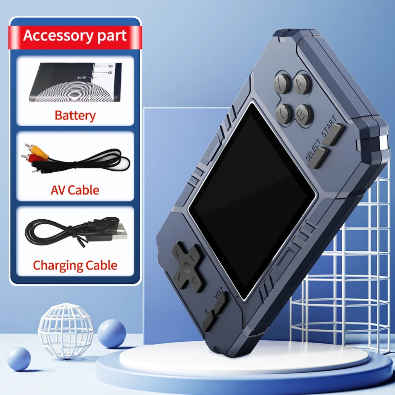 Retro Portable Mini Handheld Game Console 8-Bit 3.0 Inch Color LCD Game Player Built-in 500 Games Consol Game Handheld Game 