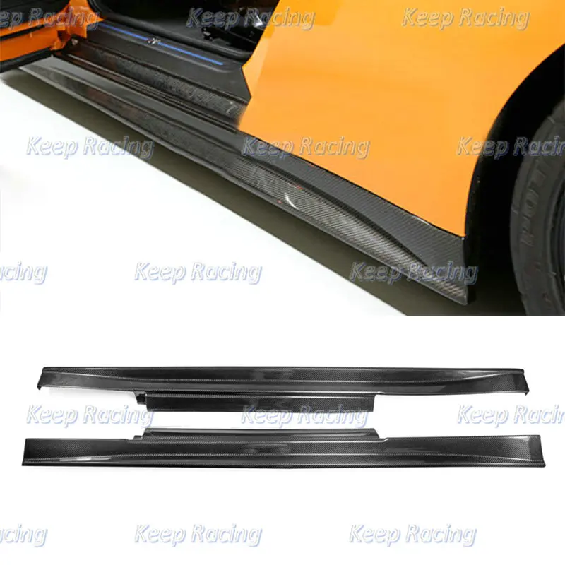 Parte Auto Gonna Laterale In Fibra Di Carbonio Stile Zele Per Nissan R35 Gtr Frp Fibra Di Vetro Zl Estensione Splitter Per Porta Non Verniciato Step T