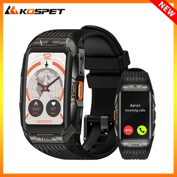 2025 KOSPET TANK X2 Military Smart Watch Men 3D Curved Screen IP69K 5ATM Waterproof 1.64'' AMOLED AI Assistant Bluetooth Call