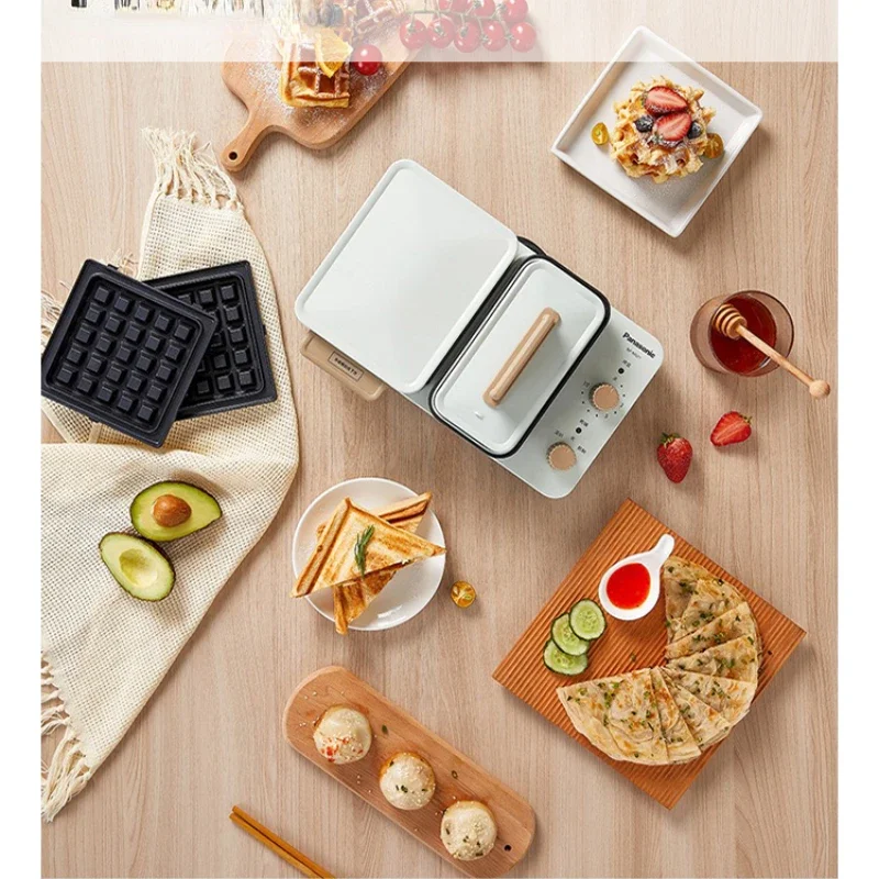 Sandwich Breakfast Machine Household Small Light Food Machine Lazy Multi-Function Waffle Toast Press and Bake Machine 3