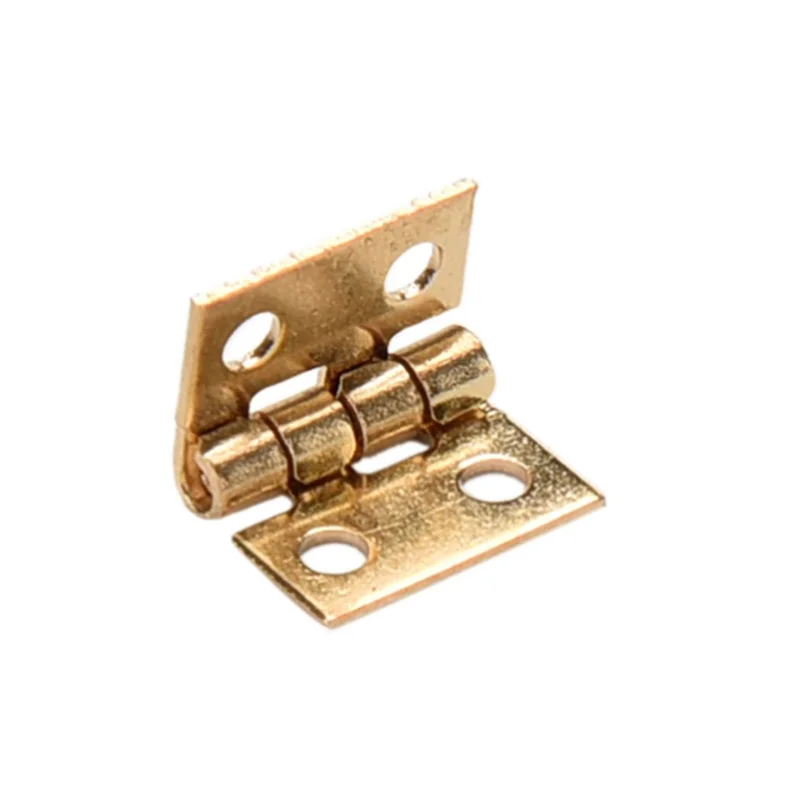 20pcs Tiny Metal Hinges For 1/12 House Prefab Miniature Cabinet Furniture Fittings For Home Hardware