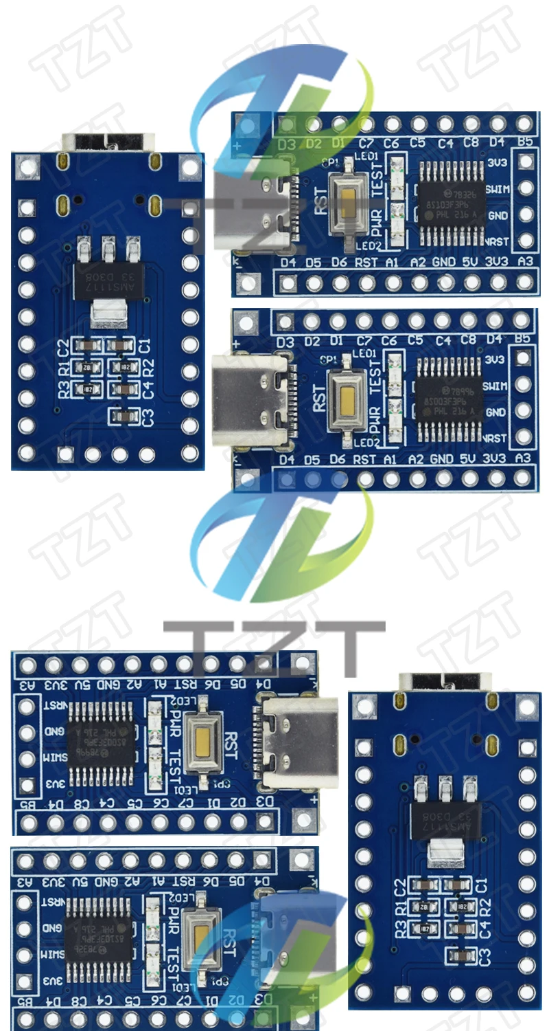 1/3 Stück STM8S003F3P6 STM8S103F3P6 Systemplatine TYPE-C STM8S STM8 Entwicklungsboard Minimale Kernplatine für Arduino STM DIY KIT TZT – Detail 3