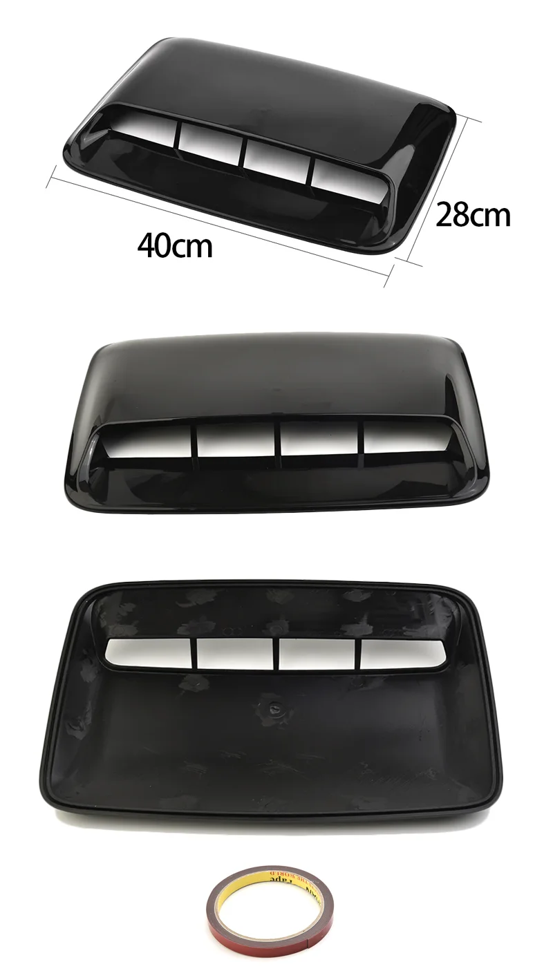 Auto Tuning Auto Air Flow Intake Hood Scoop Vent Motorhaube Dekorative Abdeckung Für BMW Audi Benz Focus Mk2 Passat B5 4x4 Zubehör – Detail 4