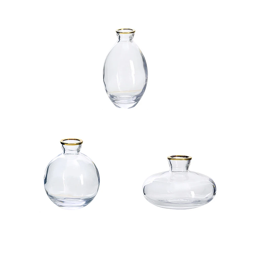 

Art Deco Vases Multicolor Home Table Decor Creative Unique Glass 3pcs/set