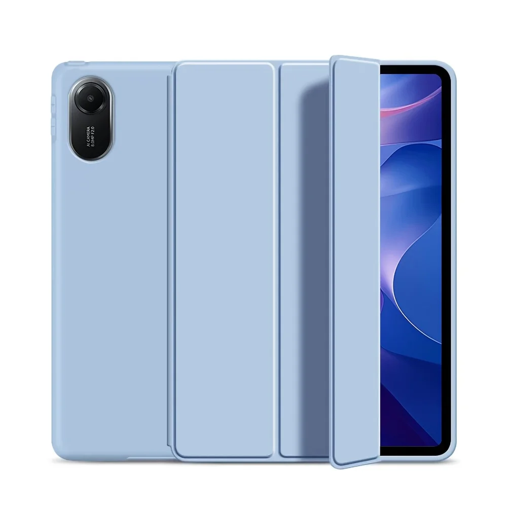 Premium PU Leather Flip Stand Smart Cover with Soft Silicone Back Shell