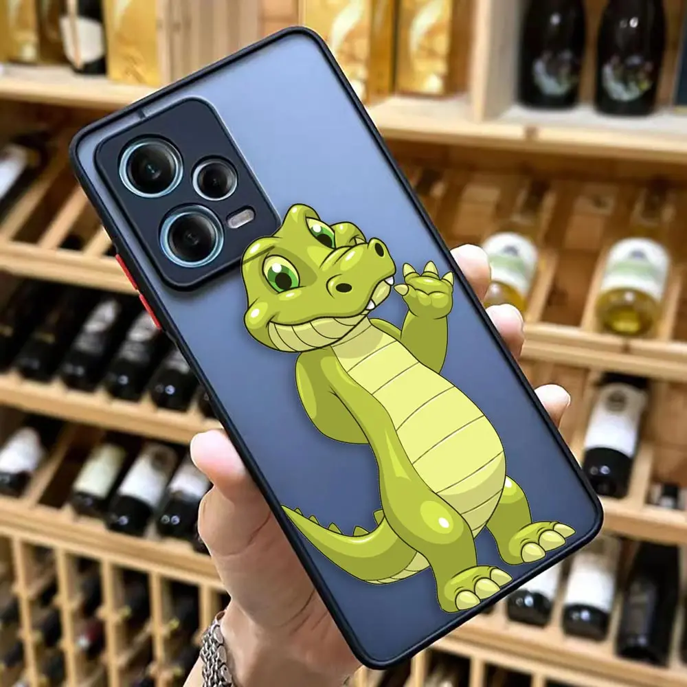thumbnail image 1 of Funda mate para Redmi NOTE 12 11 10 11S 10S 9 9S 9T 8 7 6 5 4 3PRO PLUS 4G 5G Funda Coque Capa Shell lindo cocodrilo de dibujos animados, 1 of 5