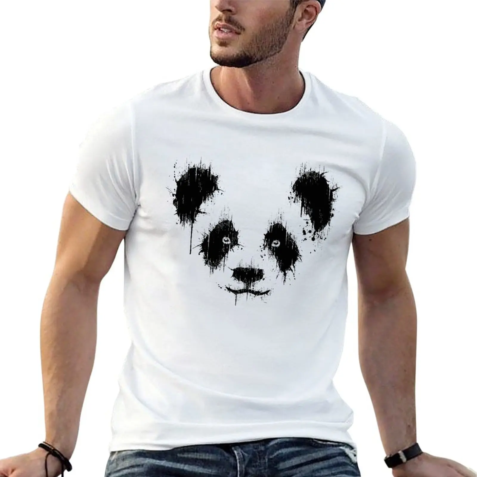 

Panda T-shirt customs design your own anime quick-drying tops men clothes