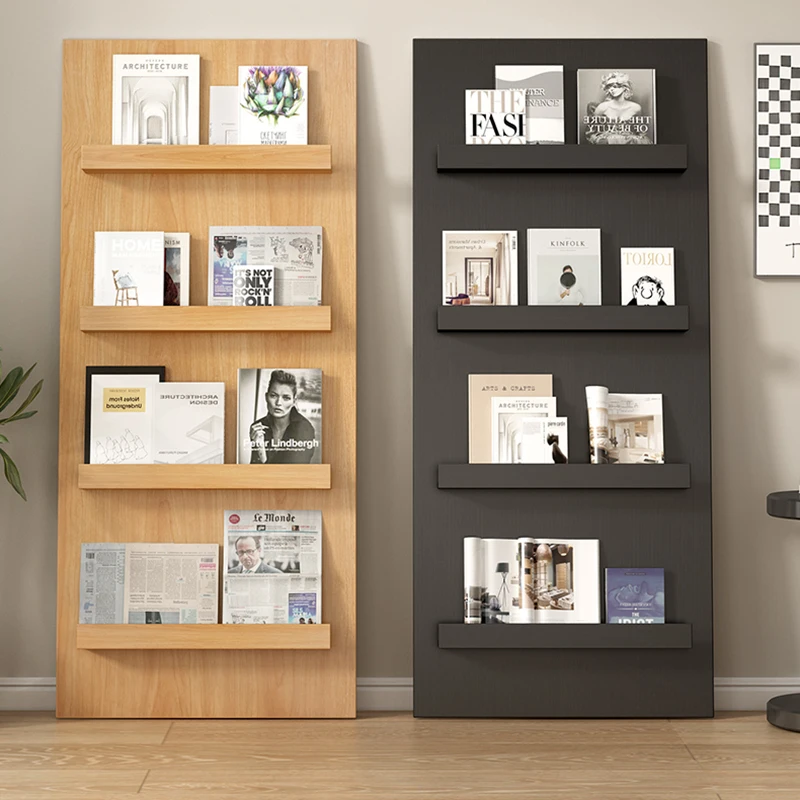 

Bedroom Newspaper Magazine Rack Floor Black Shelves Office Modern Shelf Landing Wall Estanterias Organizador Revistero Furniture