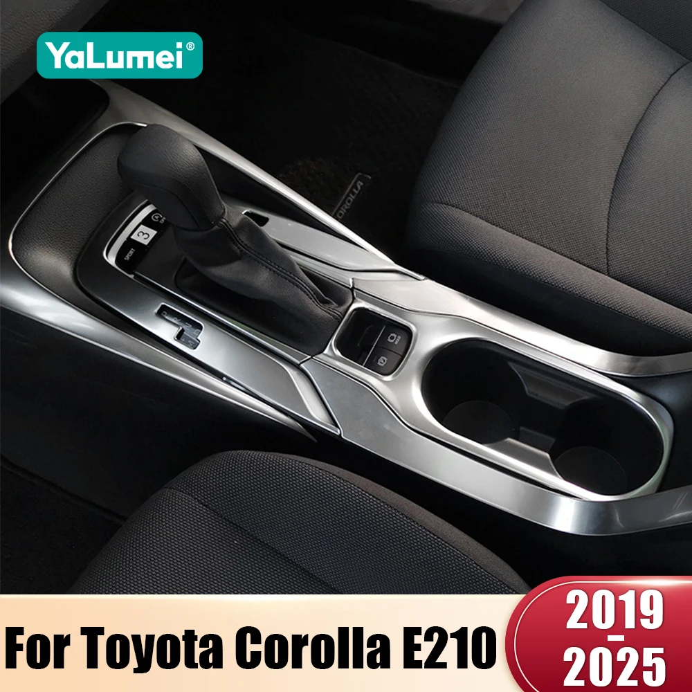 Für Toyota Corolla E210 2019 2020 2021 2022 2023 2024 2025 Hybrid Edelstahl Auto Zentrale Konsole Getriebe Shift Panel trim Abdeckungen