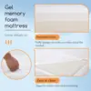 Mattress 5 Inch Gel Memory Foam Mattress,Twin Mattress,Cooling Gel Infusion/CertiPUR-US Certified/Comfy Support,White 5