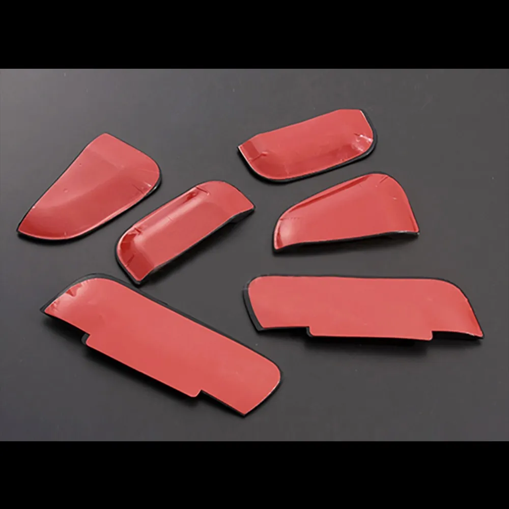 Exterior Door Handle Trim Rubber Door Handle Bowl Car Styling Cover Sticker Accessories 6PCS for TOYOTA HIACE 200