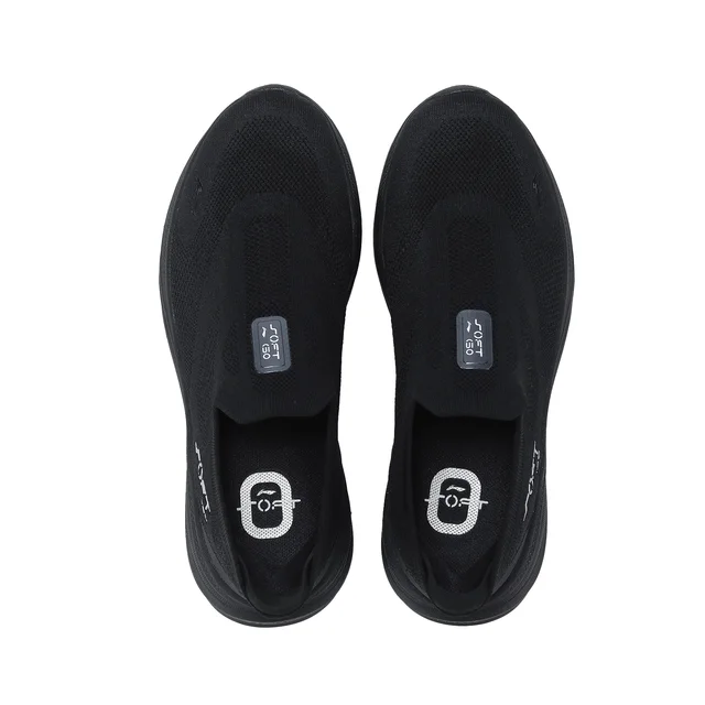Li-ning hommes doux GO 2 tricot chaussures de marche décontractées à enfiler coussin confortable doublure Stable maille Jogging sport quotidien baskets AGLV017 6