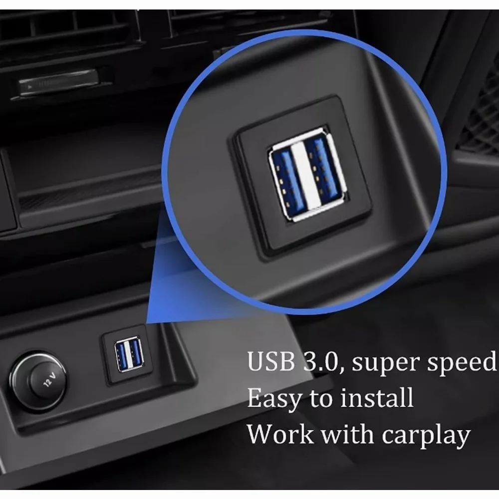 1 m/2 m 2 Ports Dual USB 3.0/2.0 Stecker auf Buchse Verlängerungskabel Unterputz Armaturenbrettmontage Panel Mount Kabel für Auto Boot Armaturenbrett – Detail 5