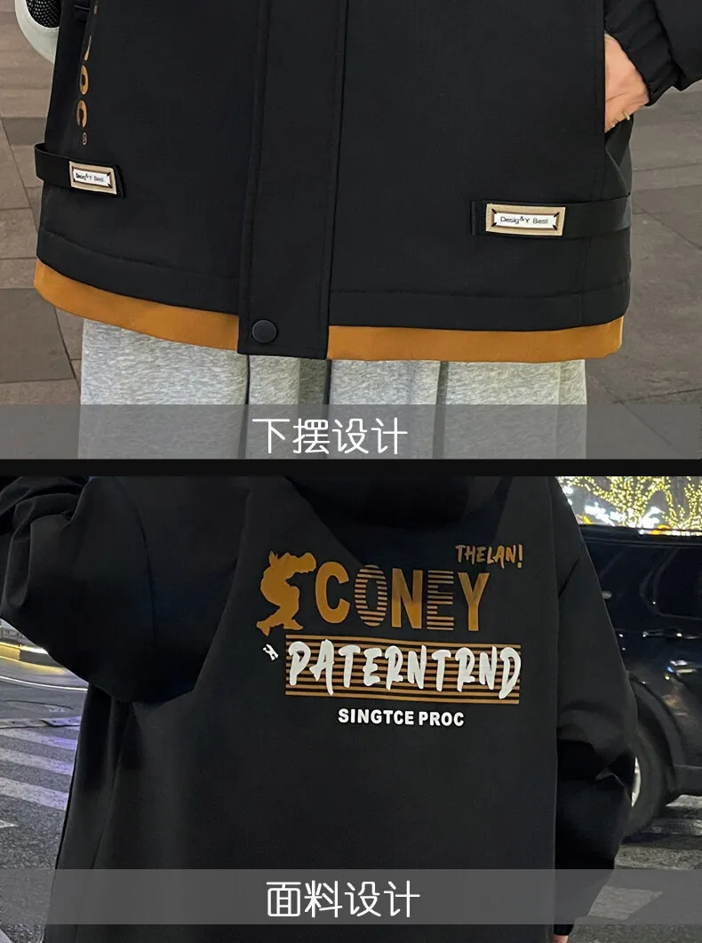 2026 Frühling Herbst Herren Kapuzen-Freizeitjacken Jugend Streetwear Loose Cargo Mäntel Outdoor Kurze Reißverschluss-Windbreaker Oberteile Kleidung – Detail 20