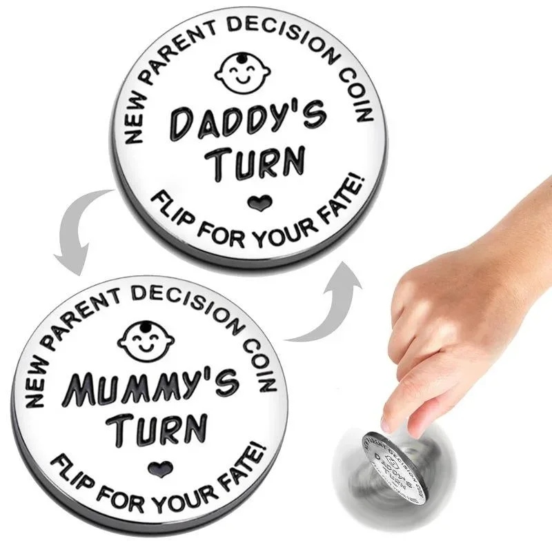 Double-Sided Funny Baby Gift Decision Coin 1pc